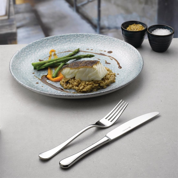 Churchill Studio Prints Raku Round Coupe Bowl Topaz Blue 248mm (12 Pack)