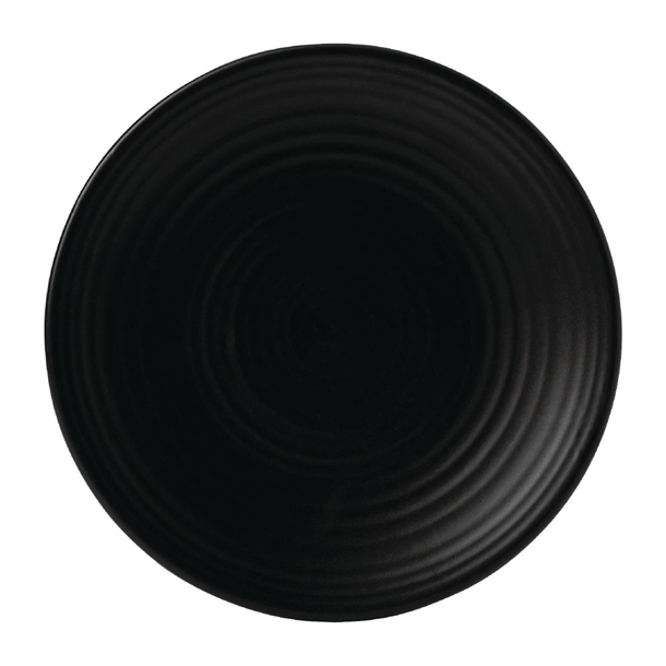 Dudson Evo Coupe Plates Jet 205mm (6 Pack)