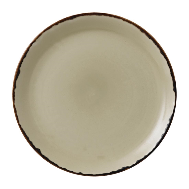 Dudson Harvest Round Coupe Plates Linen 288mm (12 Pack)