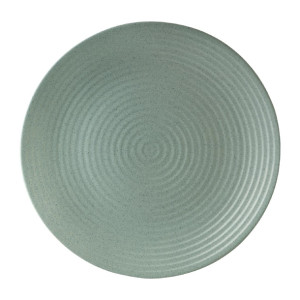 Zuma Mint Ribbed Coupe Plates 310mm (6 Pack)