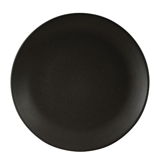 Zuma Charcoal Round Coupe Plates 285mm (6 Pack)