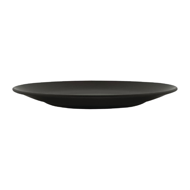 Zuma Charcoal Round Coupe Plates 285mm (6 Pack)