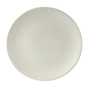 Zuma Matt White Round Coupe Plates 230mm (6 Pack)