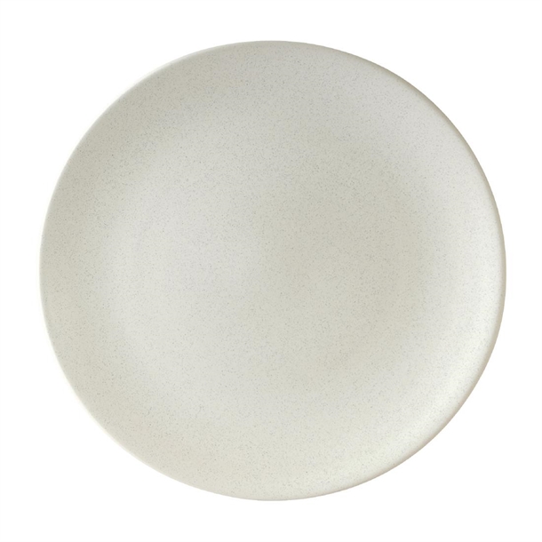 Zuma Matt White Round Coupe Plates 260mm (6 Pack)