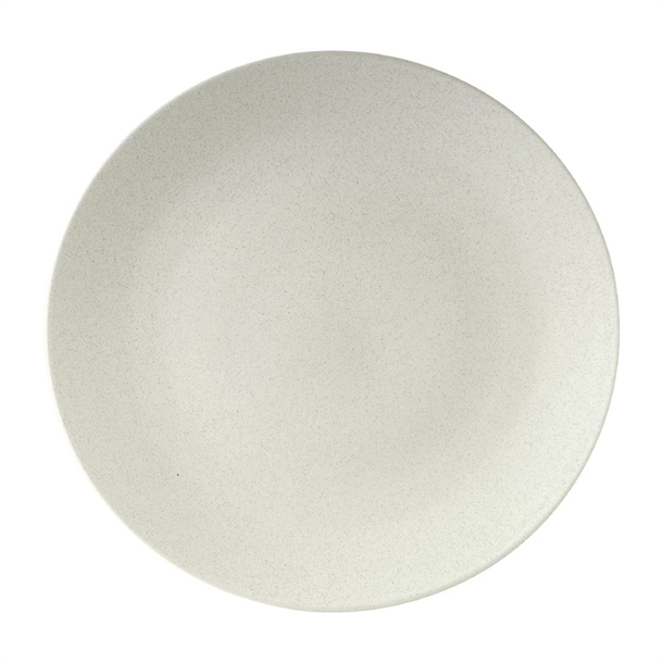 Zuma Matt White Round Coupe Plates 310mm (3 Pack)