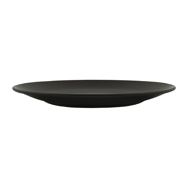 Zuma Charcoal Round Coupe Plates 310mm (3 Pack)