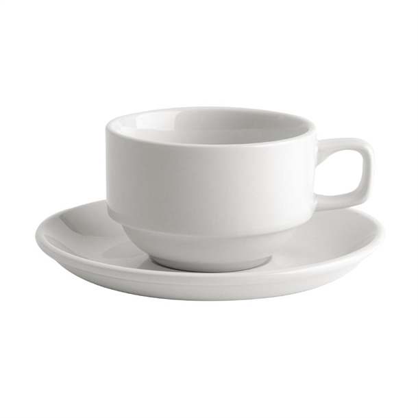 Australian Fine China Bistro Tea Saucers 150mm (72 Pack)