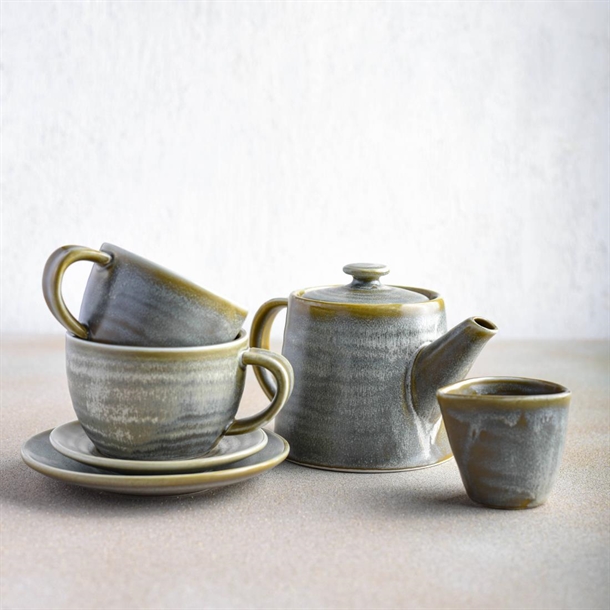 Moda Porcelain Chic Coffee/Tea Cup 200ml (6 Pack)