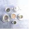 Moda Porcelain Willow Saucer for Coffee/Tea Cup 145mm (6 Pack)