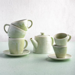 Moda Porcelain Lush Coffee/Tea Cup 280ml (6 Pack)