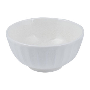 Moda Porcelain Snow Scalloped Round Bowl 115mm - 275ml (4 Pack)