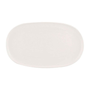 Moda Porcelain Snow Oval Coupe Plate - 405x240mm (3 Pack)