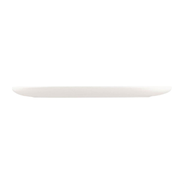 Moda Porcelain Snow Oval Coupe Plate - 405x240mm (3 Pack)