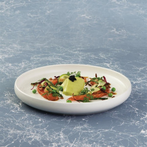 Moda Porcelain Snow Round Plate - 200mm (6 Pack)