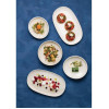 Moda Porcelain Snow Organic Bowl/Plate - 250x235mm (4 Pack)