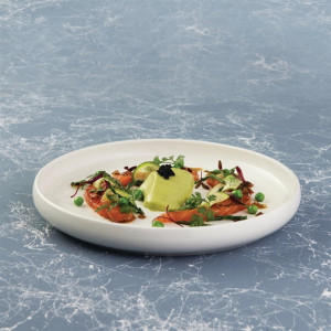 Moda Porcelain Snow Round Plate - 260mm (4 Pack)