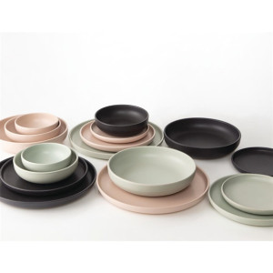 Eclipse Uno Round Bowls Black 160mm (6 Pack)