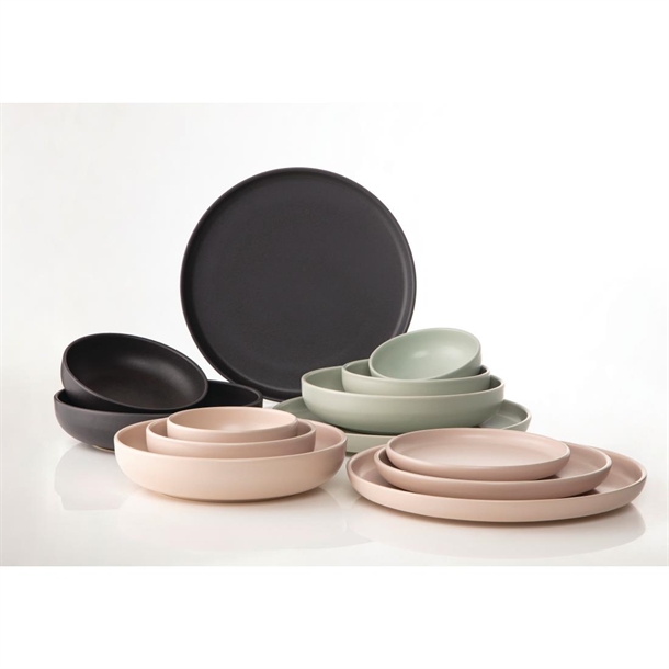 Eclipse Uno Round Bowls Black 160mm (6 Pack)