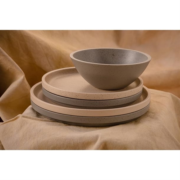 Luzerne Dune Ash Stackable Plate 270mm (3 Pack)