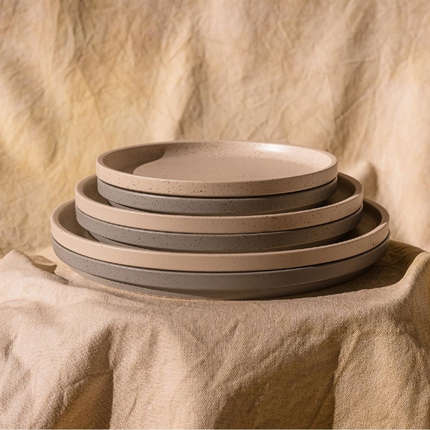 Luzerne Dune Clay Stackable Plate 235mm (3 Pack)