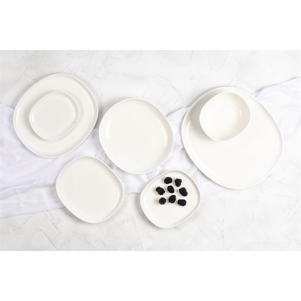 Sango Ora Oval Deep Bowls White 230x200mm (2 Pack)