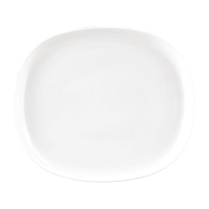 Sango Ora Oval Couple Plates White 230x200mm (6 Pack)