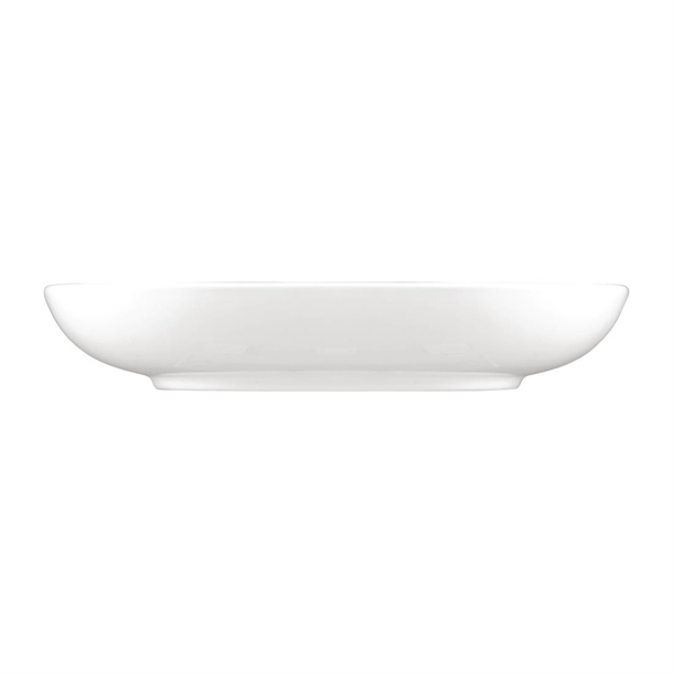 Sango Ora Oval Flat Bowls White 260x230mm (6 Pack)