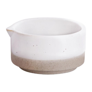 Tablekraft Soho Jug with No Handle White Pebble 80ml - 76x70x30mm 80ml (12 Pack)