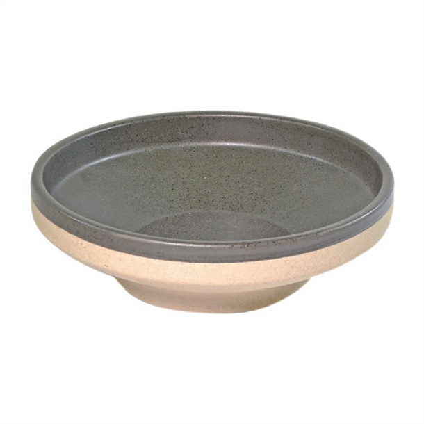 Tablekraft Soho Footed Round Bowls Speckle Black 230mm (6 Pack)