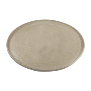 Tablekraft Soho Round Platters Stone 330mm (2 Pack)