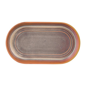 Tablekraft Urban Loft Oval Platters Auburn 240mm (4 Pack)
