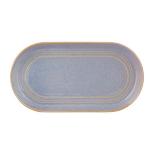 Tablekraft Urban Loft Oval Platters Azure Blue 305mm (3 Pack)