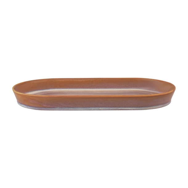 Tablekraft Urban Loft Oval Platters Auburn 305mm (3 Pack)