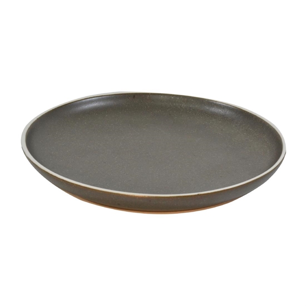 Tablekraft Urban Round Coupe Plates Dark Grey 200mm (6 Pack)