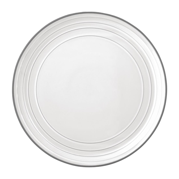 Tablekraft Linea Round Coupe Plates White 280mm (3 Pack)