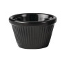 Ryner Melamine Ramekin Fluted Black - 45ml