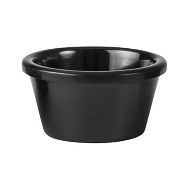 Coucou Melamine Ramekin Smooth Black - 60ml