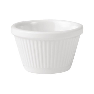 Ryner Melamine Ramekin Fluted White - 45ml