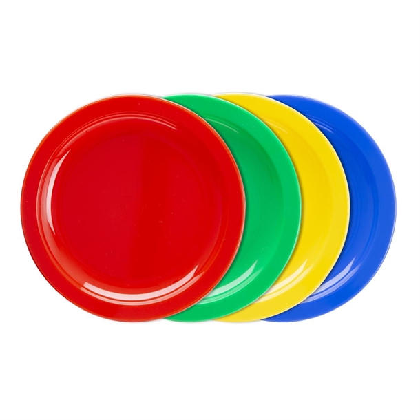 Olympia Kristallon Polypropylene Plates Red 174mm (12 Pack)