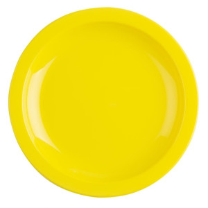 Olympia Kristallon Polycarbonate Plates Yellow 172mm (12 Pack)