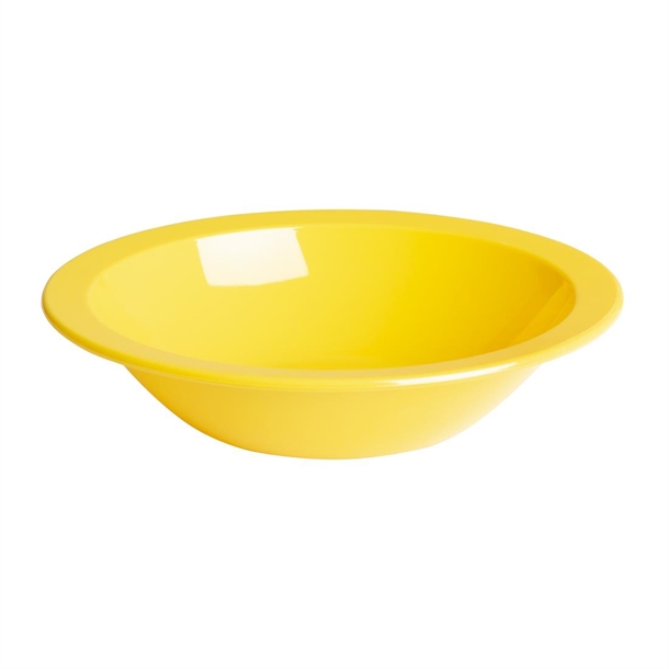 Olympia Kristallon Polypropylene Bowls Yellow 174mm (12 Pack)