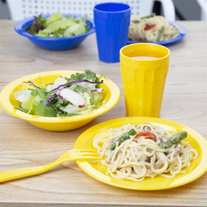 Olympia Kristallon Polypropylene Bowls Yellow 174mm (12 Pack)