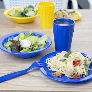 Olympia Kristallon Polypropylene Tumblers Blue 253.8ml (12 Pack)