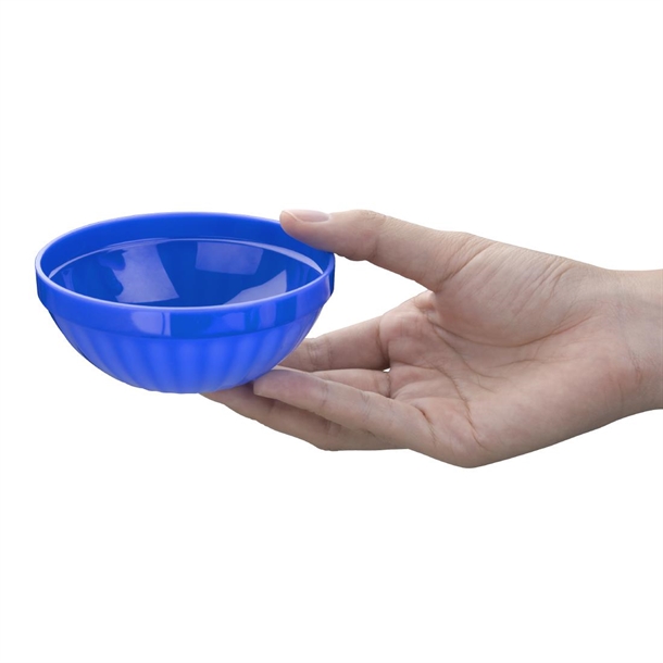 Olympia Kristallon Polycarbonate Bowls Blue 102mm (12 Pack)