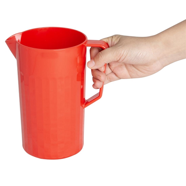 Olympia Kristallon Polycarbonate Jug Red 1.4Ltr
