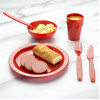 Olympia Kristallon Polycarbonate Bowls Red 102mm (12 Pack)
