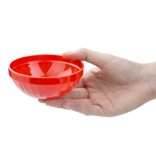 Olympia Kristallon Polycarbonate Bowls Red 102mm (12 Pack)