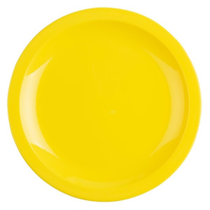 Olympia Kristallon Polypropylene Plates Yellow 230mm (12 Pack)