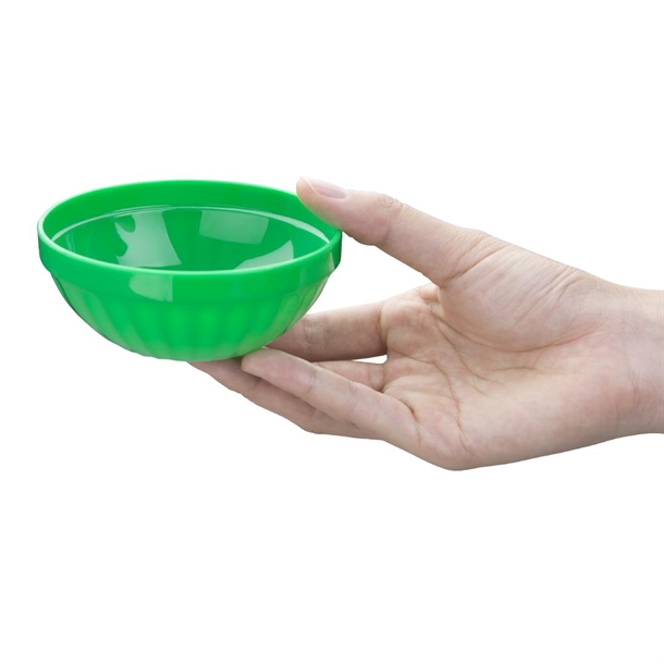 Olympia Kristallon Polycarbonate Bowls Green 102mm (12 Pack)