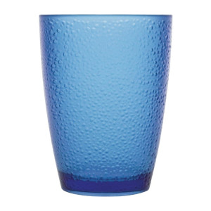 Olympia Kristallon Polycarbonate Tumbler Pebbled Blue 275ml (6 Pack)